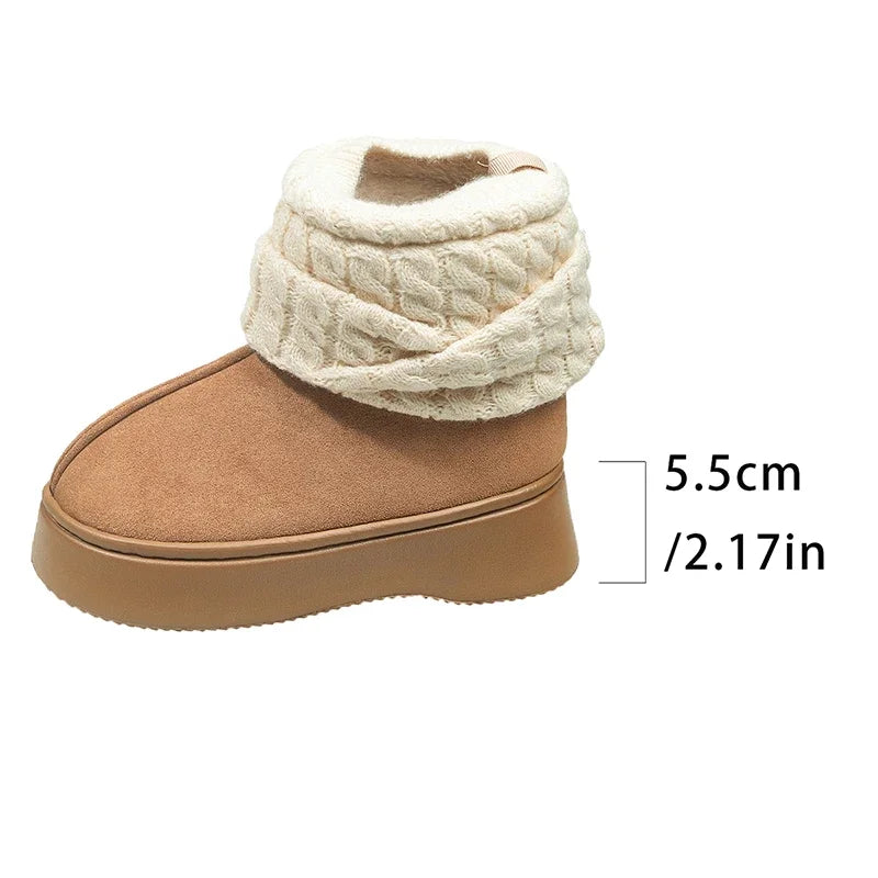 Classic Mini Dipper Puffer Women’s Winter Snow Boots – Faux Suede