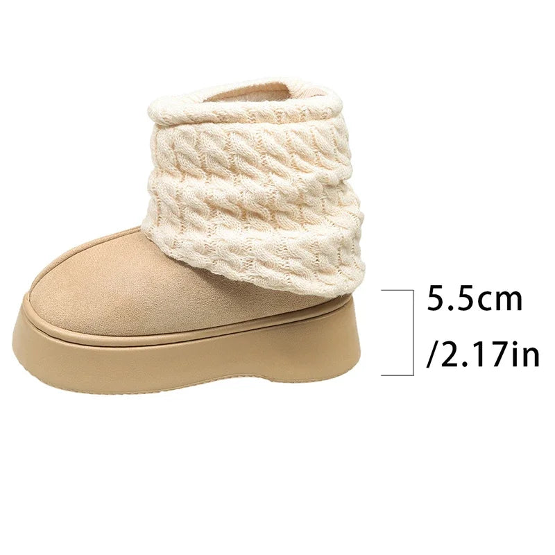 Classic Mini Dipper Puffer Women’s Winter Snow Boots – Faux Suede