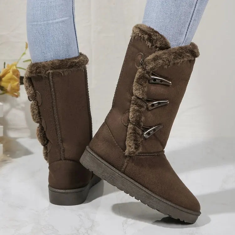 2024 Women Snow Boots Classic – Warm Wool Calf Boots for Women