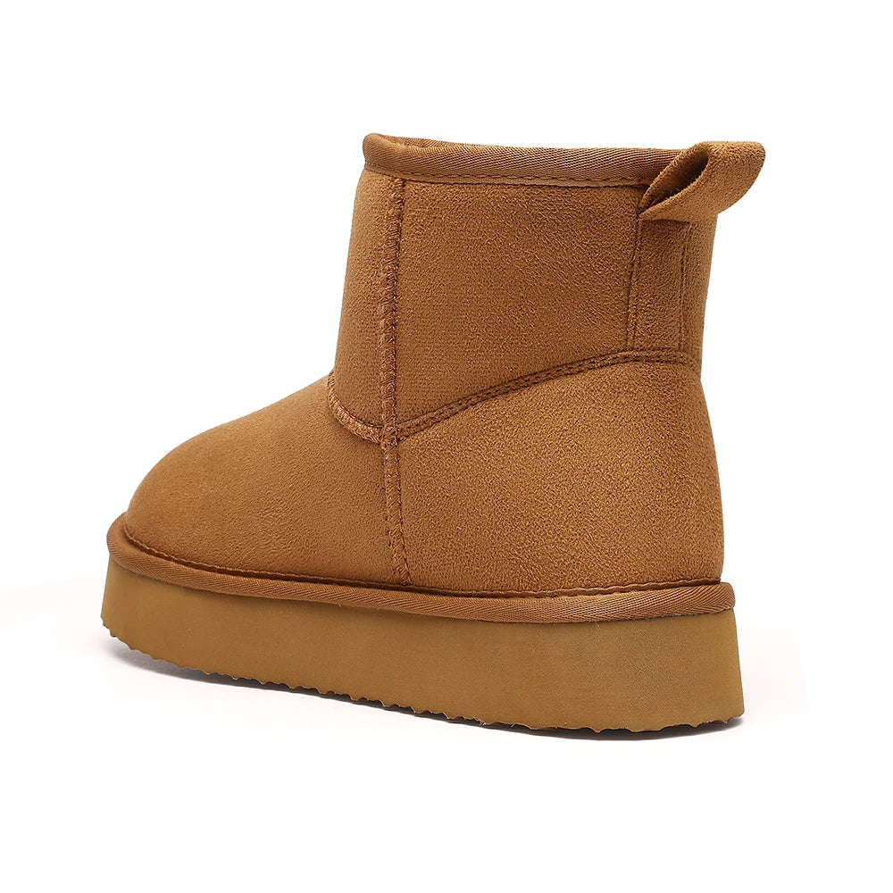 Classic Mini II Taba Women’s Waterproof Suede Ankle Snow Boots – Winter Warm