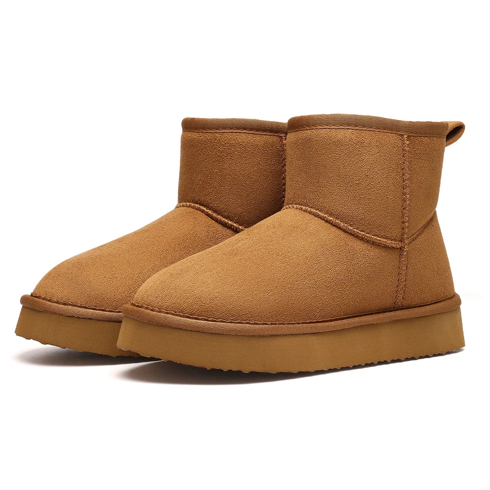 Classic Mini II Taba Women’s Waterproof Suede Ankle Snow Boots – Winter Warm