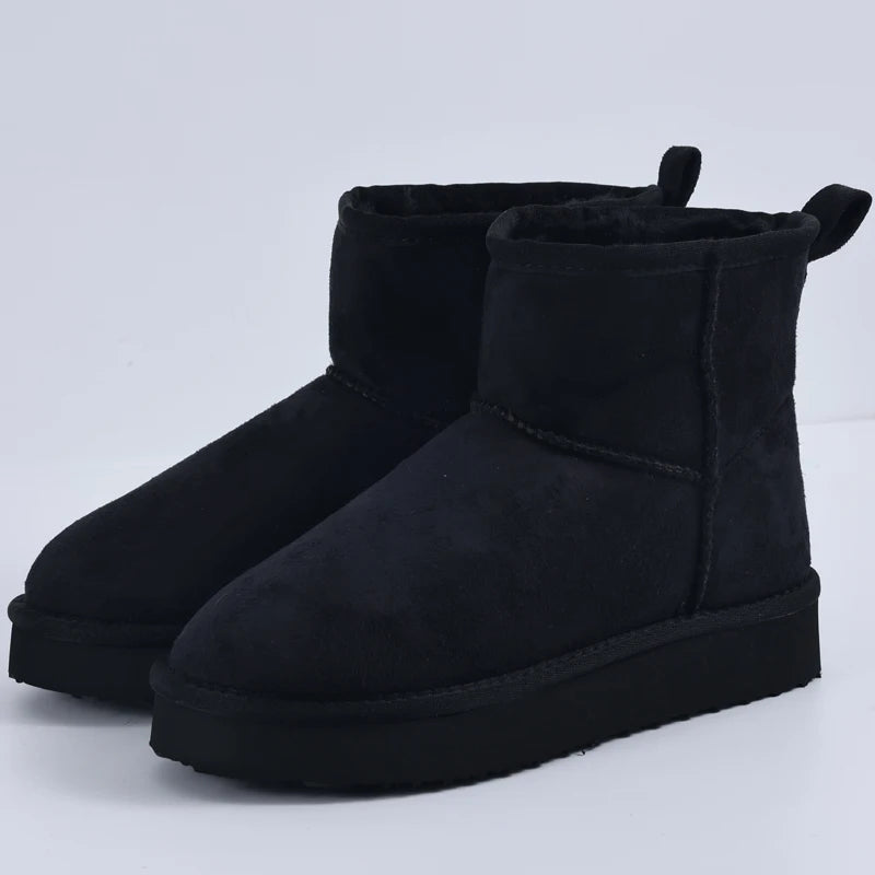 Classic Mini II Taba Women’s Waterproof Suede Ankle Snow Boots – Winter Warm