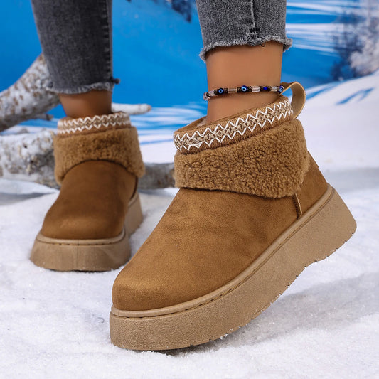 Classıc Ultra Mını Platform Taba BotWomen’s Winter Walking Boots – Suede & Velvet